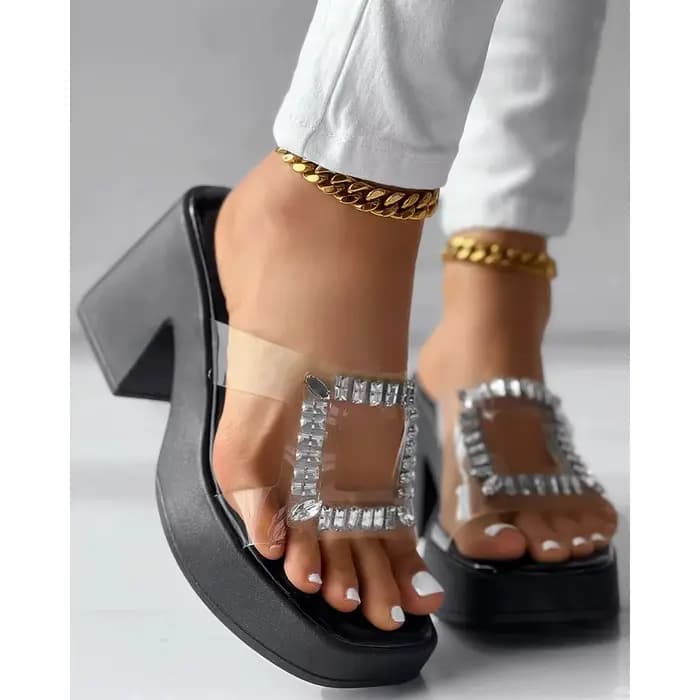 Sandales femmes sangle claire