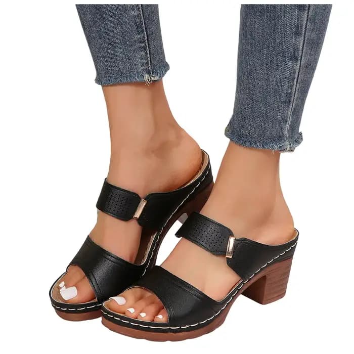 Sandales à talons épais pour femmes