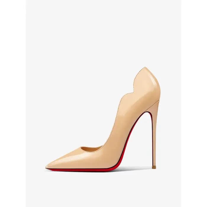 Nouvelles Chaussures à Talons Hauts en Cuir Verni Nude 2026 pour Femmes – Escarpins Professionnels à Bout Pointu, Style Tendance pour le Travail et les Célébrités d'Internet