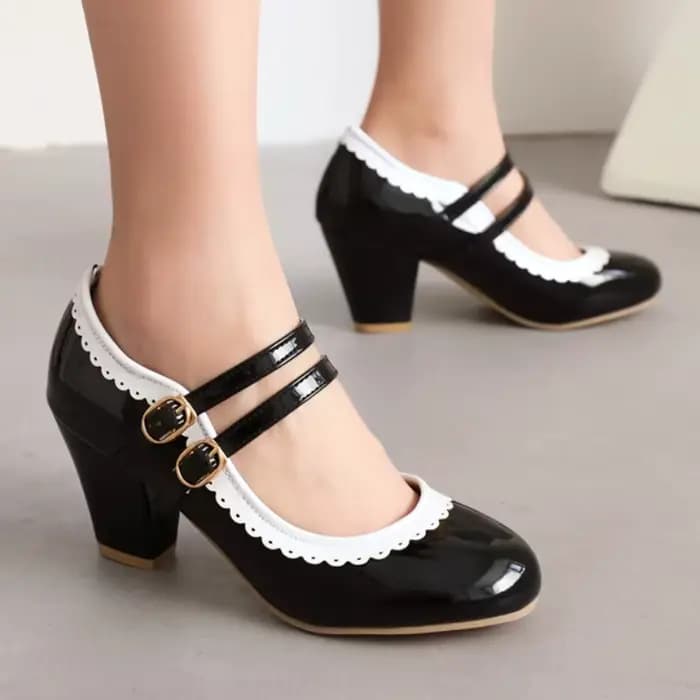 Escarpins Mary Janes à talons hauts pour femmes