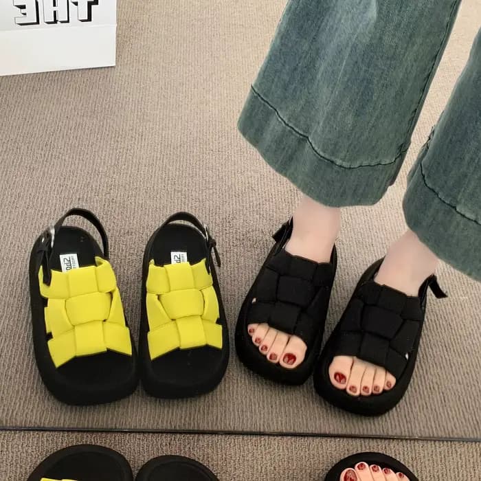 Sandales gladiateur pour femmes, semelle souple, bout ouvert, mode décontractée, en cuir, hauteur augmentée, plateforme plate, sandales de plage, été
