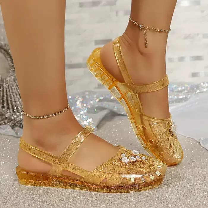 Sandales d'été transparentes en gelée pour femme 2026