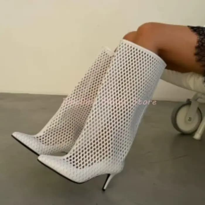Bottes sandales à enfiler pour femme