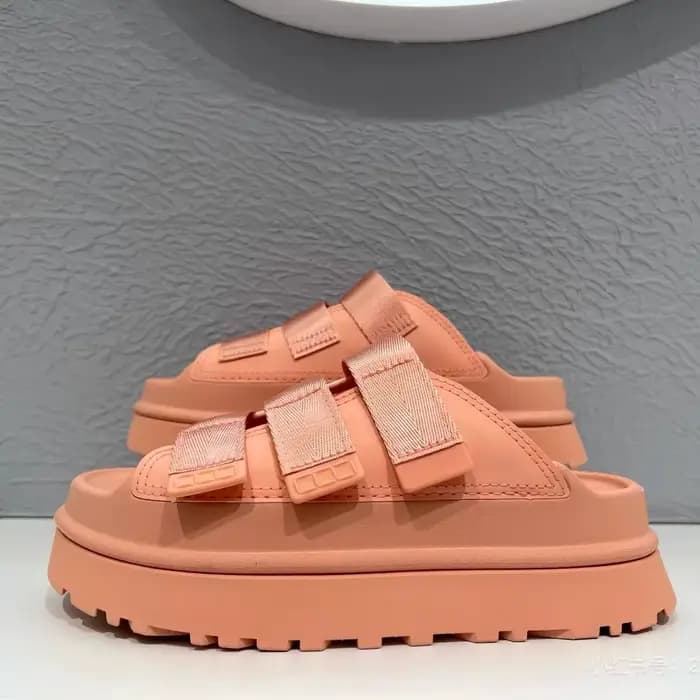 Sandales à plateforme pour femmes d'été 2025 – Chaussures coulissantes à semelle épaisse à enfiler à la mode pour la