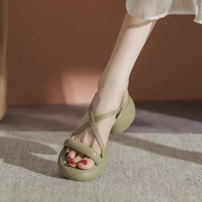 Sandales à talons croisés pour femmes d'été 2026