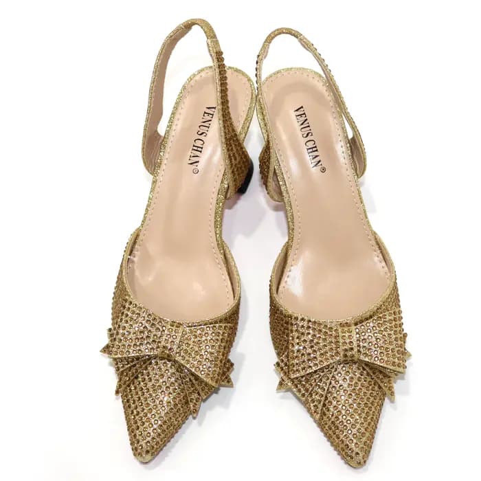 Venus Chan – ensemble de chaussures et de sacs à talons hauts pour femmes