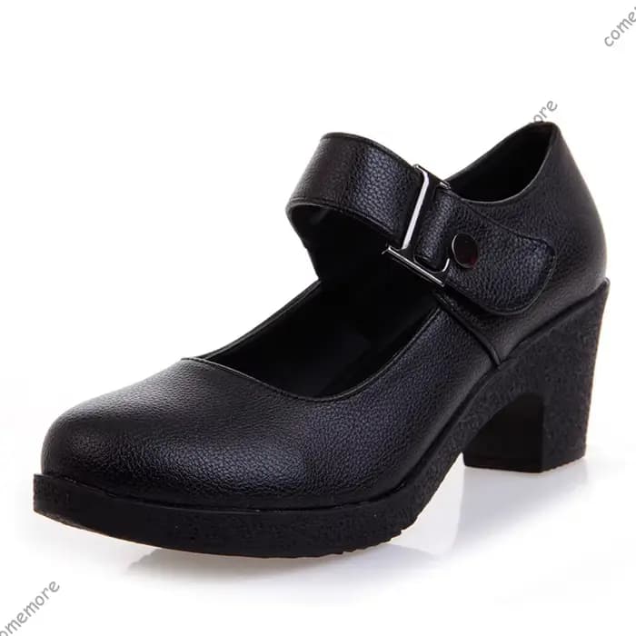 Comemore femmes pompes printemps automne chaussures en cuir souple
