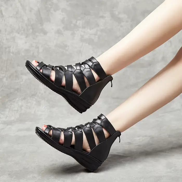GKTINOO gladiateur sandales à talons compensés femme été