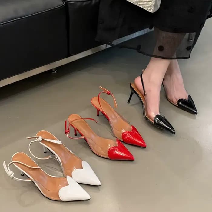 Sandales à talons fins et bout pointu pour femme