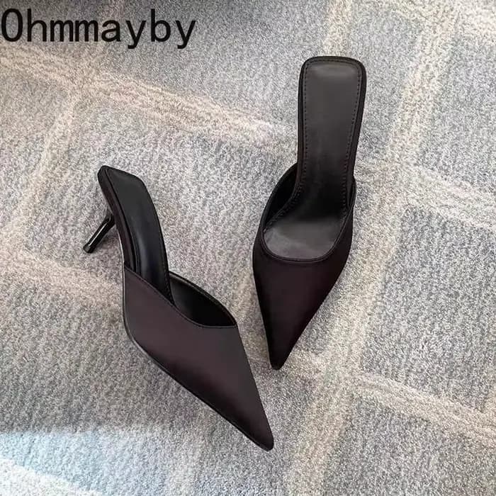 Mules d'été à talons hauts pour femmes
