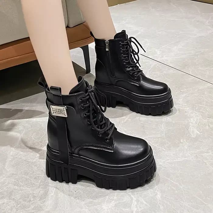 Bottes de moto à plateforme haute pour femmes