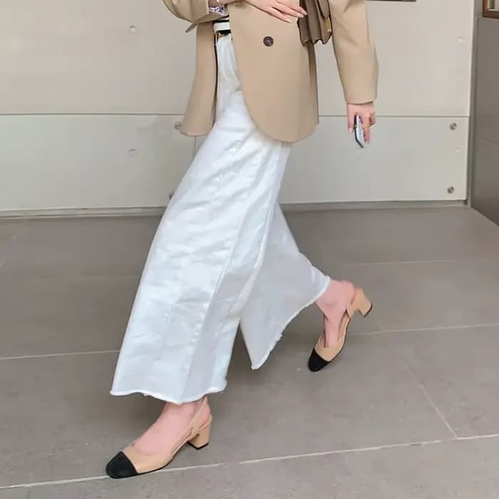Sandales d'été en cuir véritable pour femmes