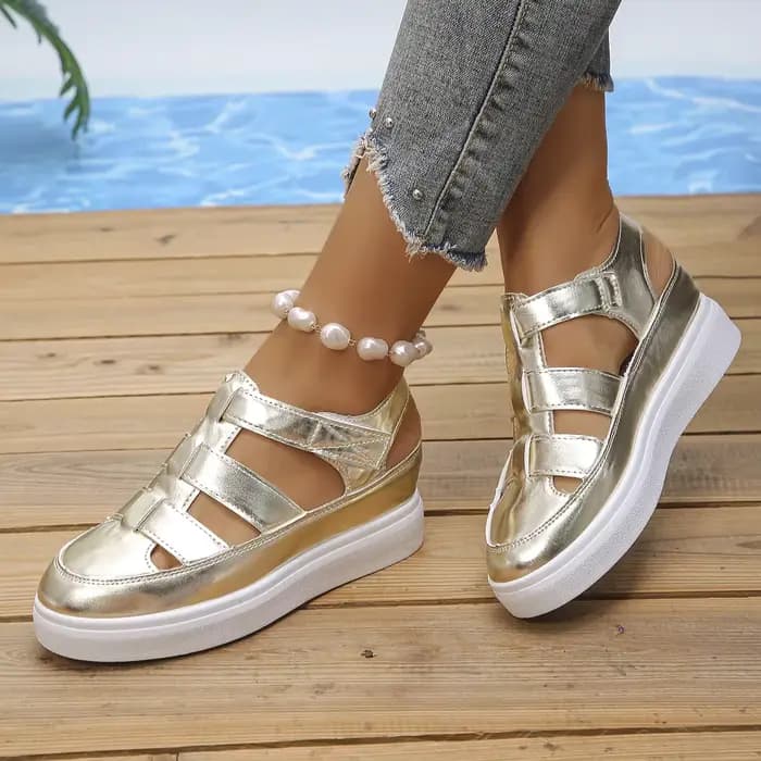 Femmes sandales nouvel été talons compensés plate-forme