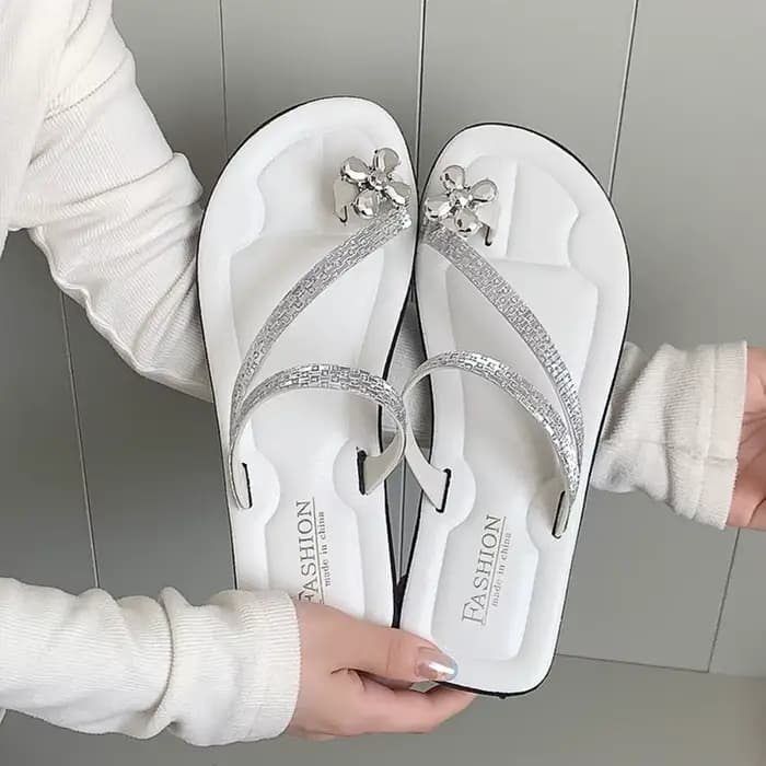 Sandales d'été pour femmes à strass tendance
