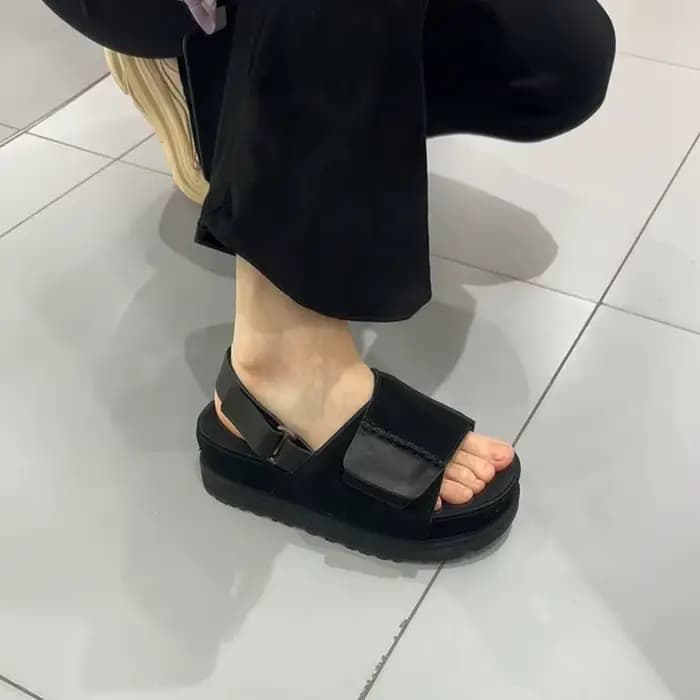 Sandales compensées à plateforme épaisse pour femme