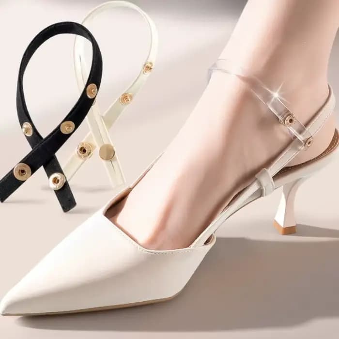 Sangles de fixation élastiques réglables transparentes et invisibles pour talons hauts