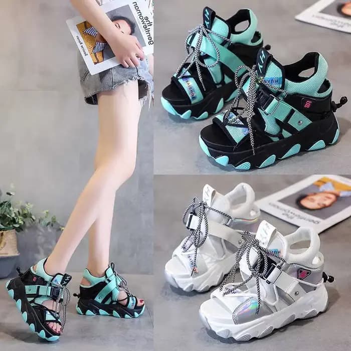 Sandales de gladiateur compensées à talons hauts pour femmes
