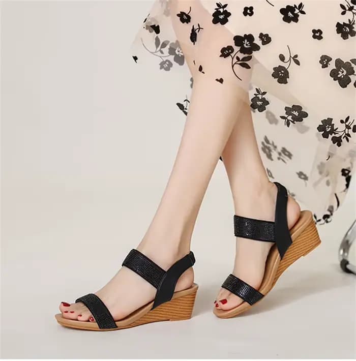 Sandales compensées imperméables pour femme à semelle épaisse – Chaussures d'été à plateforme