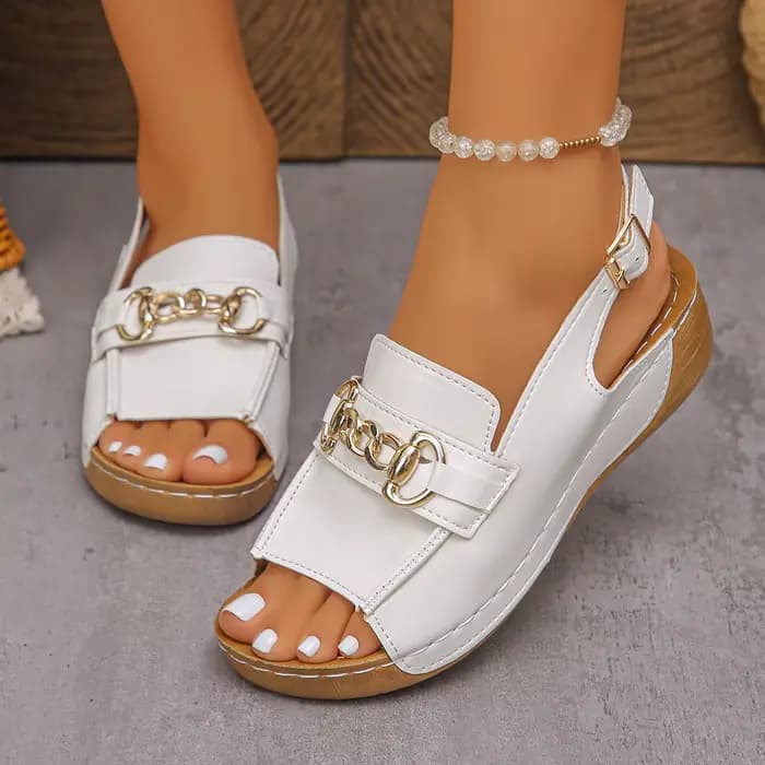 Sandales décontractées à talons compensés pour femme – Chaussures d'été légères