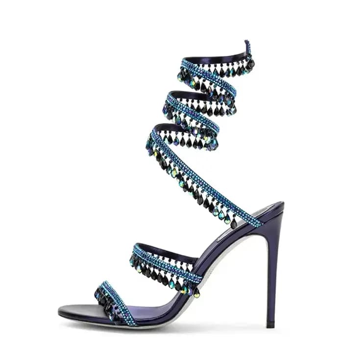Sandales en cristal pour femmes