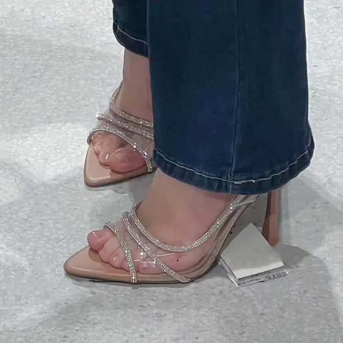 Sandales à talons hauts et fins pour femmes