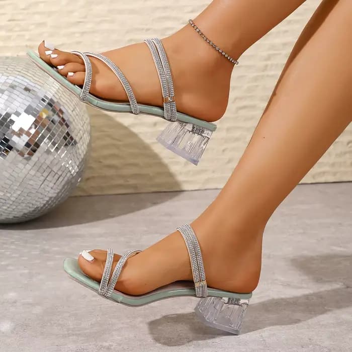 Sandales à strass pour femme