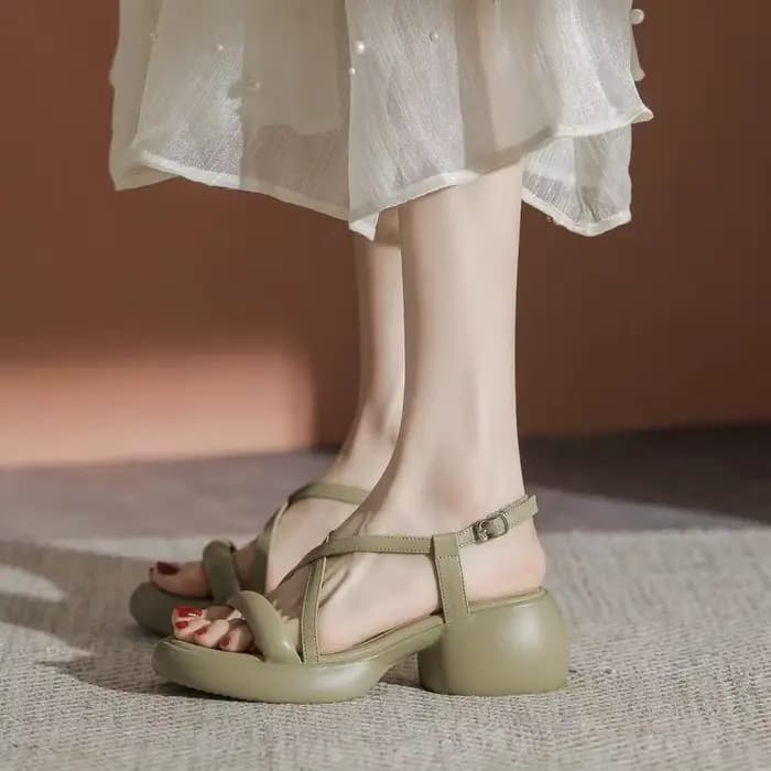 Sandales à talons croisés pour femmes d'été 2026