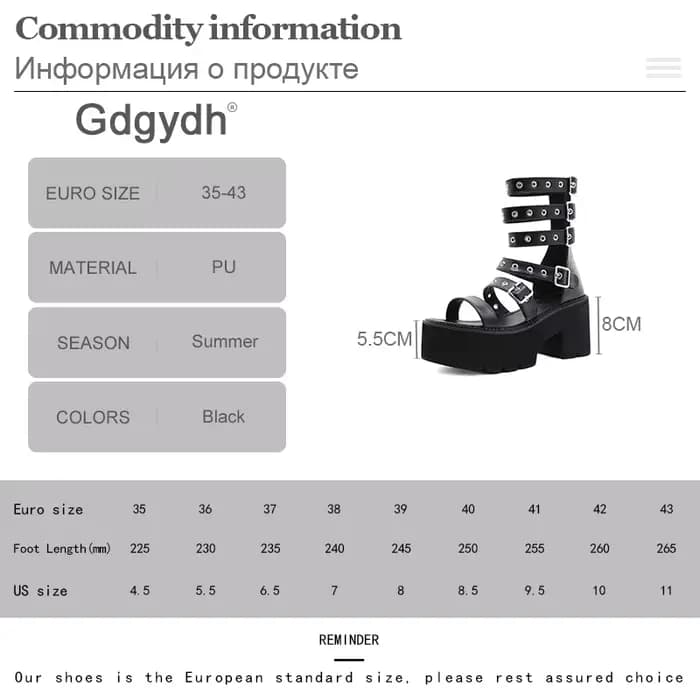 Gdgydh – sandales de gladiateur d'été pour femmes
