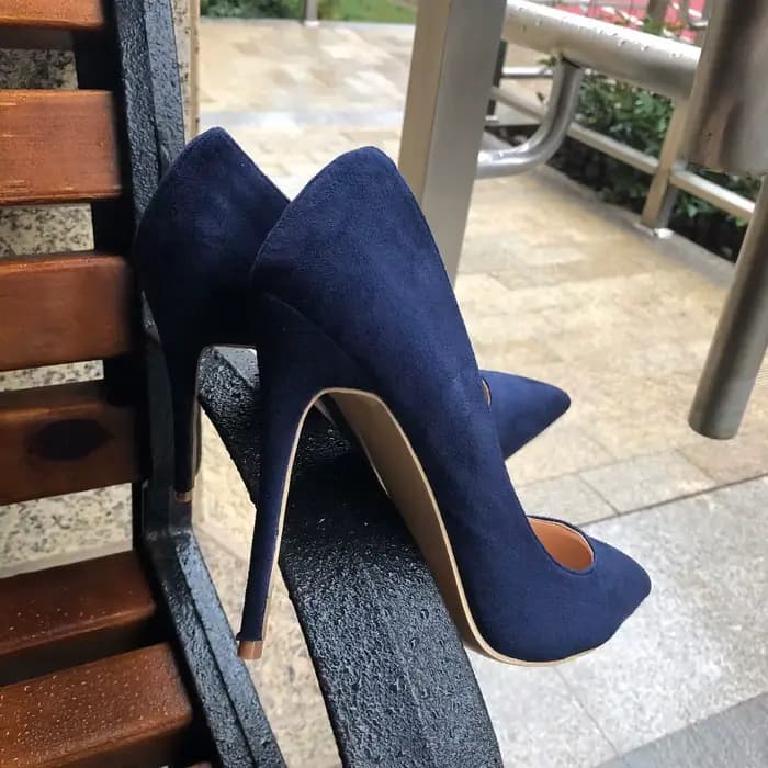 Veowalk-Escarpins à Talons Hauts en Daim Synthétique pour Femme