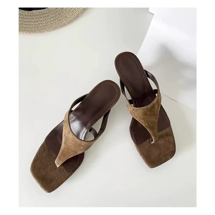 Sandales à talons aiguilles minimalistes rétro pour femmes