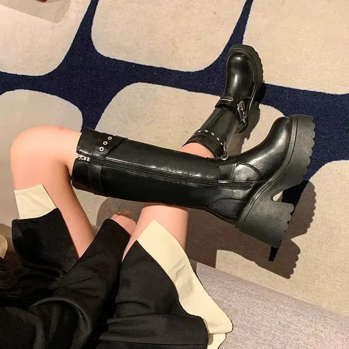 Bottes d'hiver en coton à talon optique pour femmes