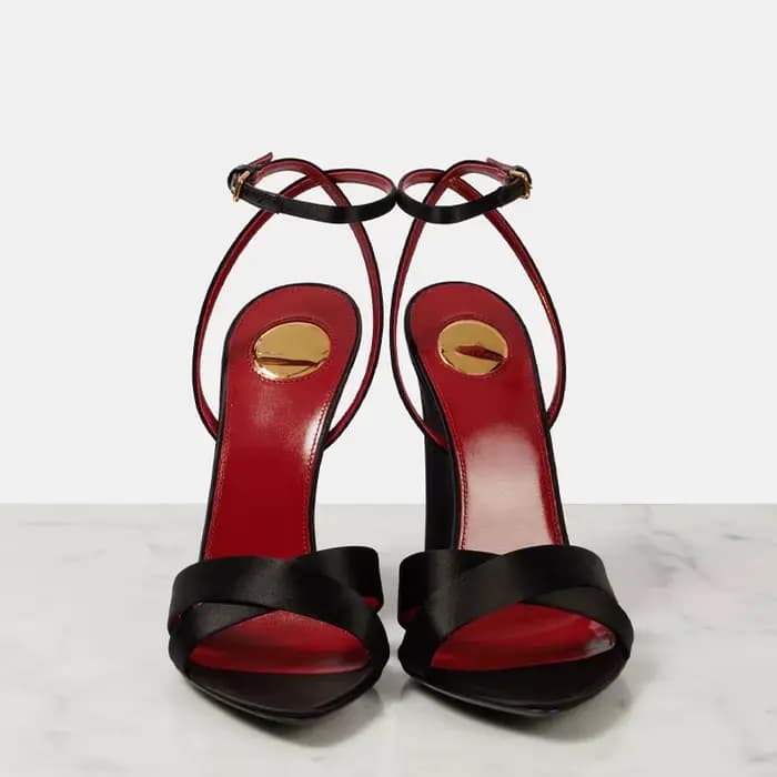 Sandales compensées élégantes à bretelles croisées pour femmes – Talons hauts élégants