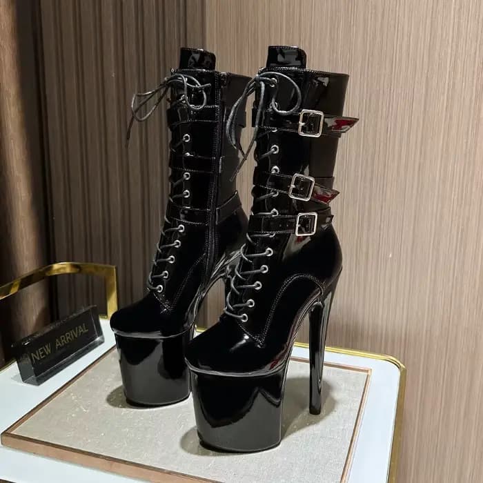 Bottes mi-mollet Sexy à talons hauts pour femmes