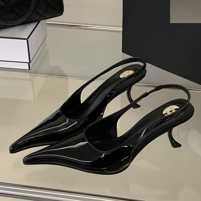 Escarpins sexy Eilyken en cuir verni à bout pointu pour femme – Chaussures élégantes et tendance pour banquets