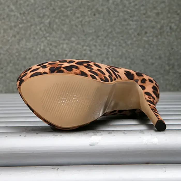 Escarpins Sexy à motif léopard pour femmes
