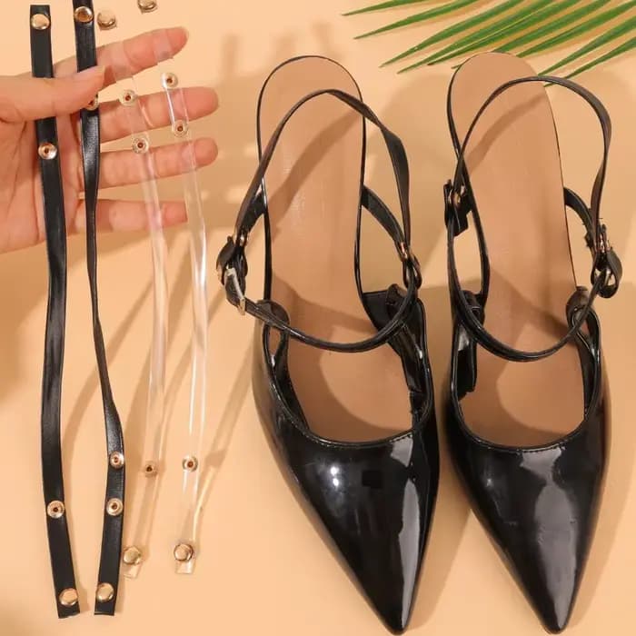 Sangles de fixation élastiques réglables transparentes et invisibles pour talons hauts
