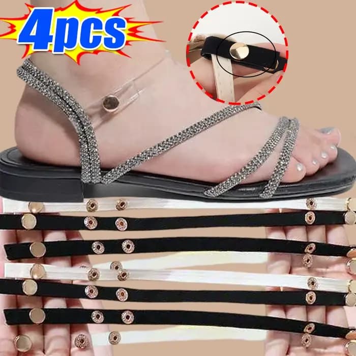 Sangles de fixation élastiques réglables transparentes et invisibles pour talons hauts