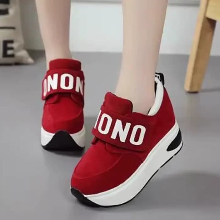 NOUVELLE plate-forme baskets compensées dames chaussures Sneaker