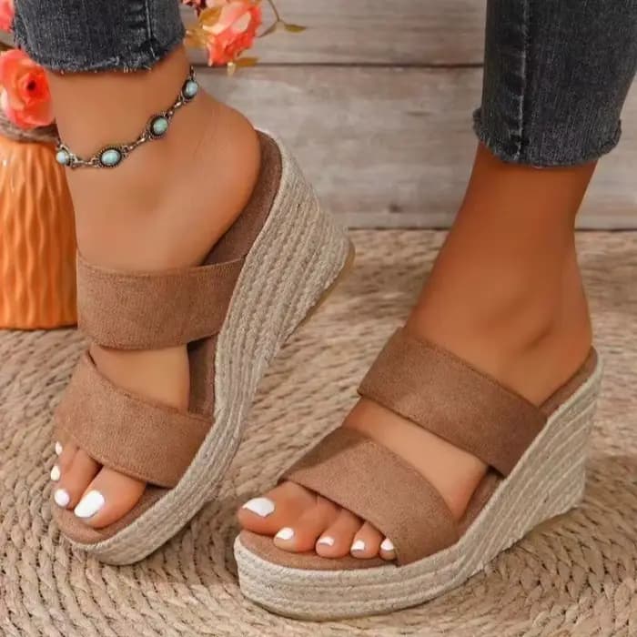 Sandales compensées d'été pour femmes