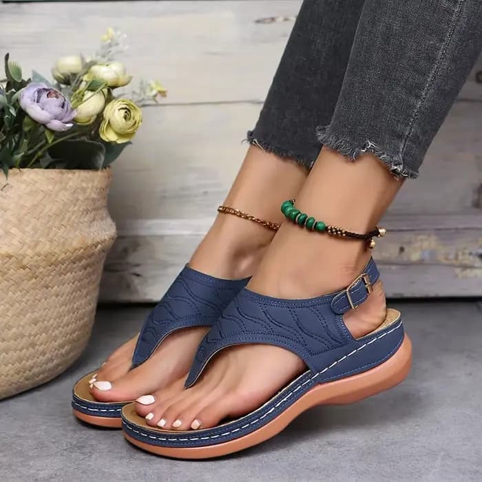 Chaussures à semelles compensées pour femmes, nouvelles sandales à talons hauts, Chaussures d'été, tongs à plateforme, 2025