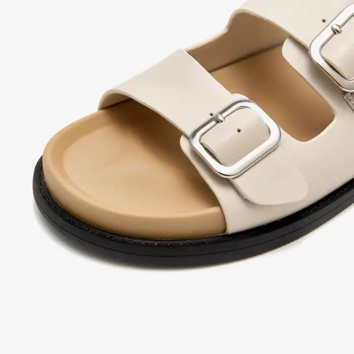 Sandales de plage en cuir synthétique pour femmes