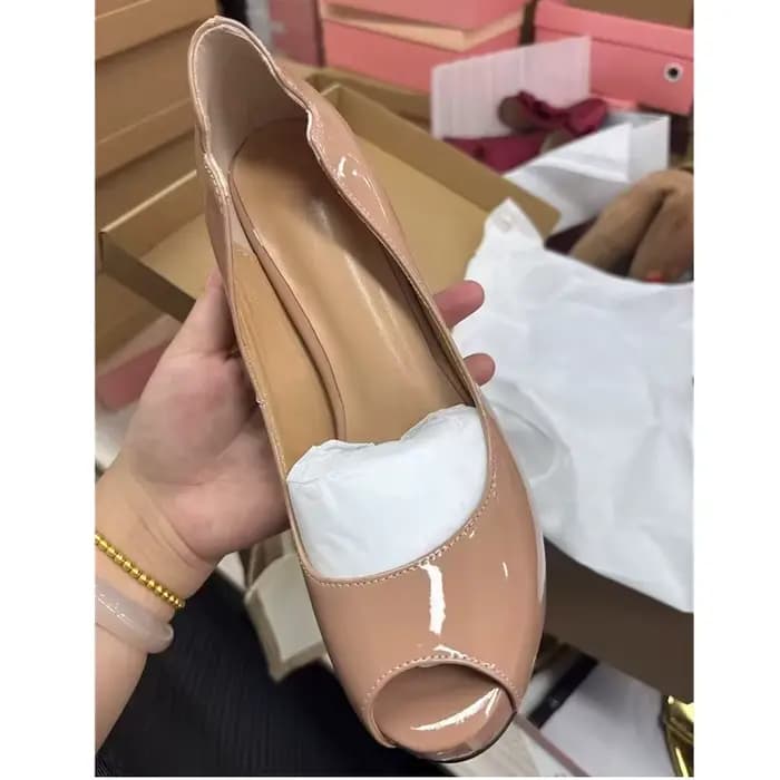Femmes printemps Peep Toe talons hauts chaussures pour femme peu profonde bout pointu couleur unie plate-forme pompes Sexy dames fête chaussure de mariage