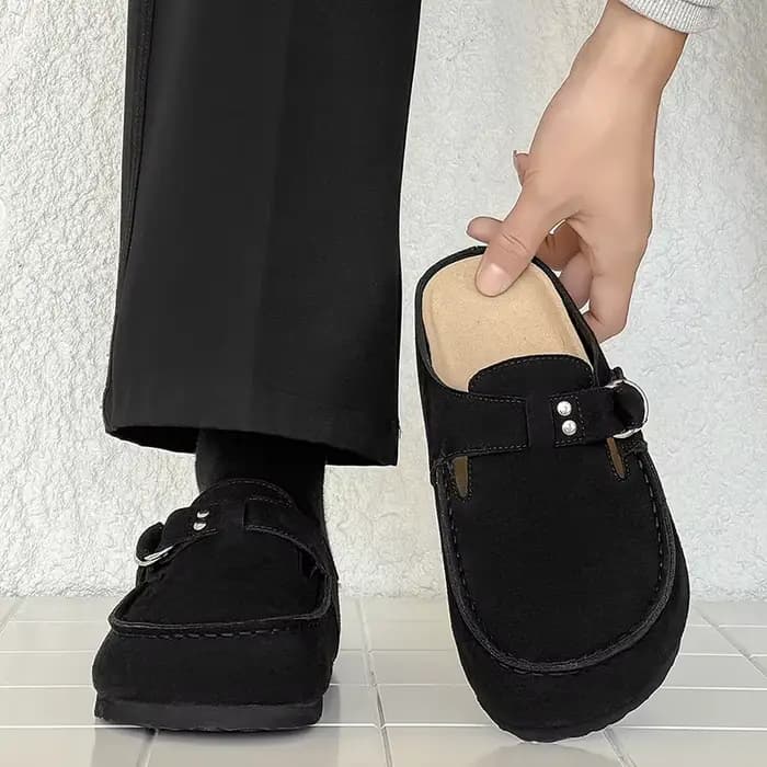 Sandales Rétro Décontractées Confortables Antidérapantes Plage 2026 Nouvelle Mode Chaussures en Cuir pour Printemps et Automne Tendance pour Hommes et Femmes