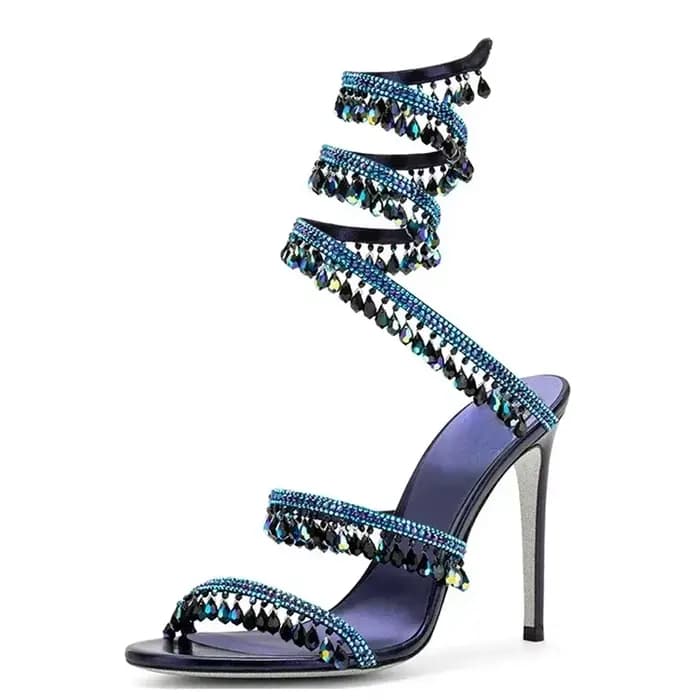 Sandales en cristal pour femmes