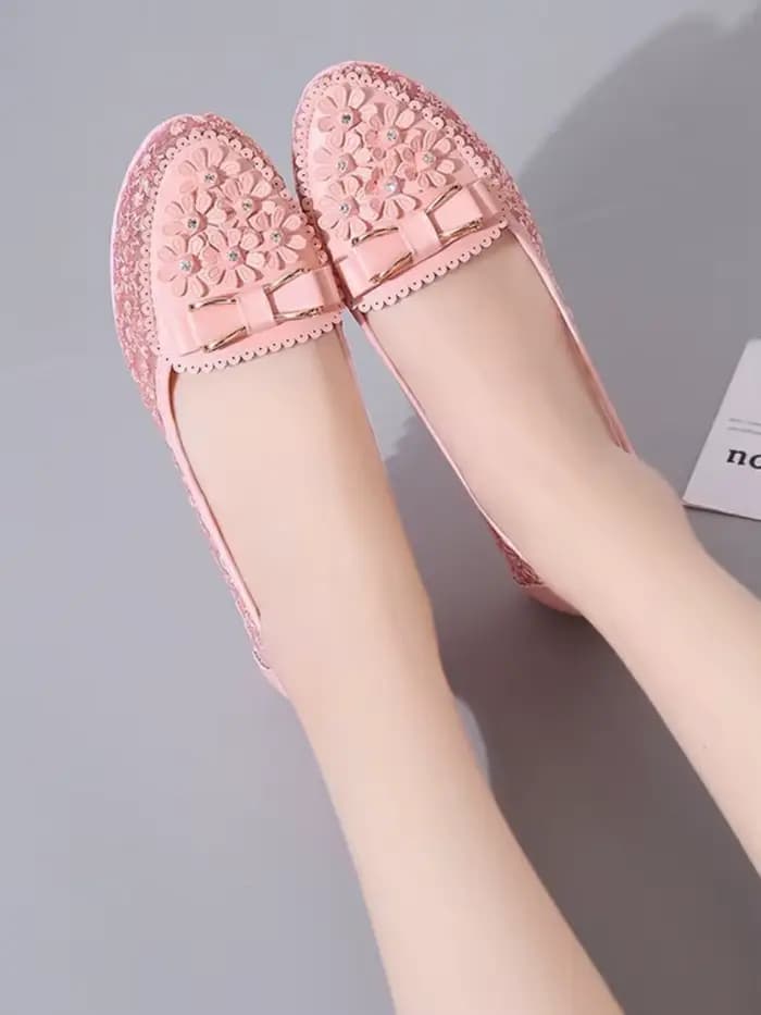 Sandales Respirantes à Plateforme Plate pour Femme, Chaussures d'Été à Enfiler, Mocassins Féminins, 34