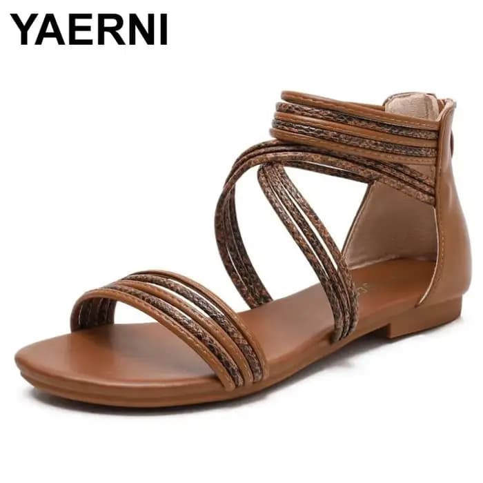 YAERSettlement-Sandales à l'offre elles compensées pour femmes