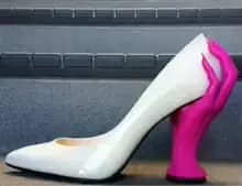 Chaussures à talons pointus en cuir verni style punk pour femme, avec support spécial pour la cheville, à enfiler, grandes tailles, pour Halloween