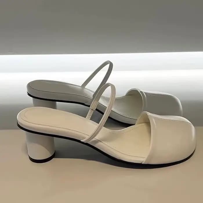 Mules et sandales d'été élégantes pour femmes, à enfiler, style urbain