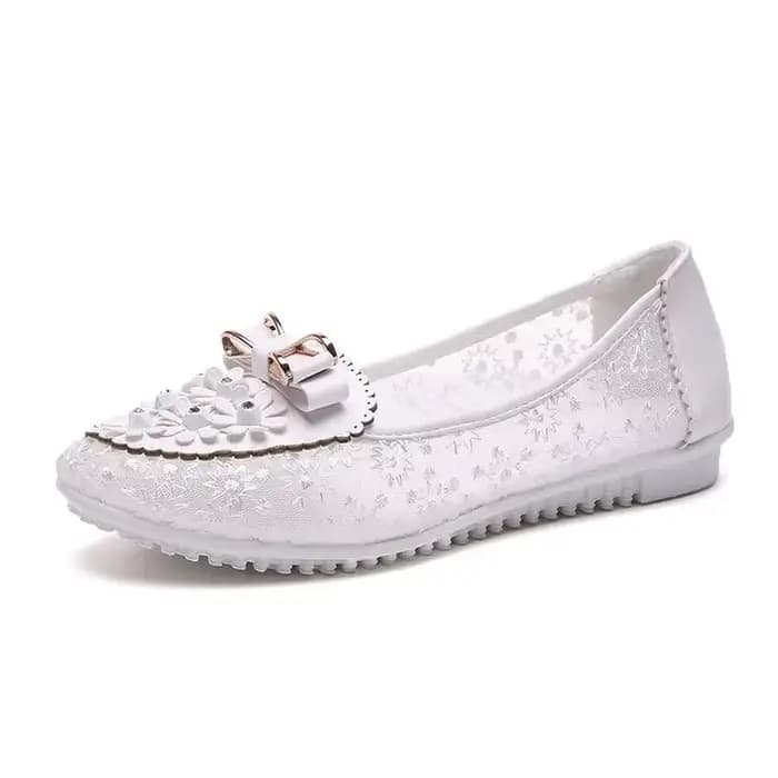 Sandales Respirantes à Plateforme Plate pour Femme, Chaussures d'Été à Enfiler, Mocassins Féminins, 34