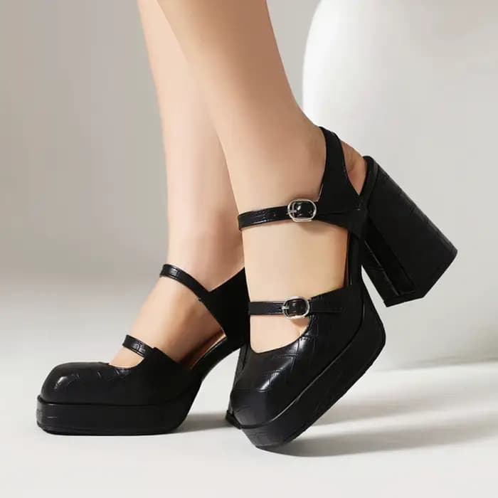 Sandales à talons épais pour femmes